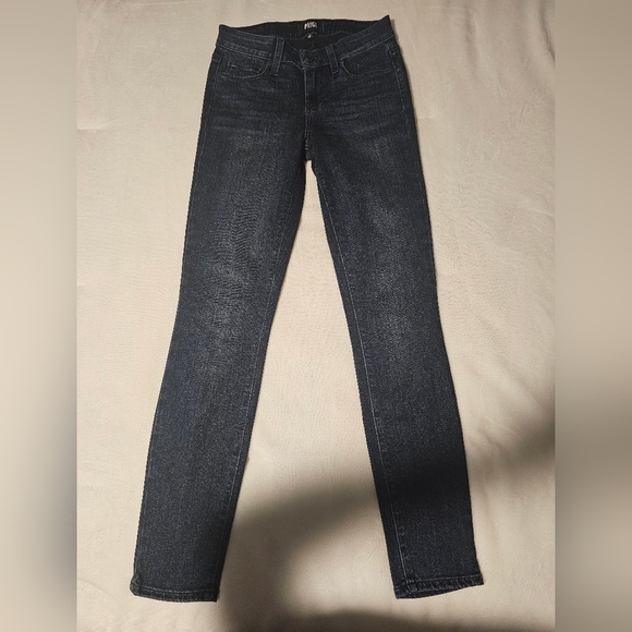 PAIGE Verdugo Jeans Size 25 Dark Blue Ankle - Picture 1 of 9